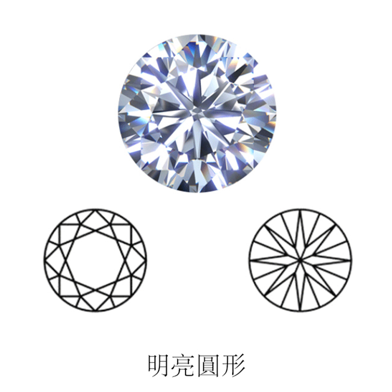 brilliant cut display of LONITÉ cremation diamonds from hair or cremation ashes