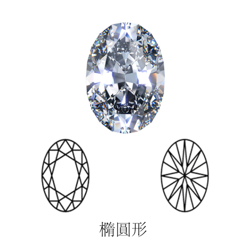 oval cut display of LONITÉ cremation diamonds from cremation ashes and hair